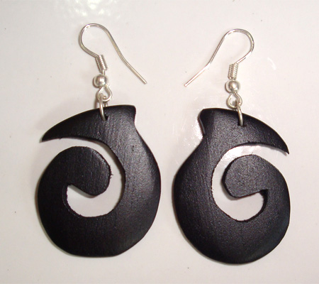 Wooden Plain Earring
