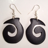 Wooden Plain Earring