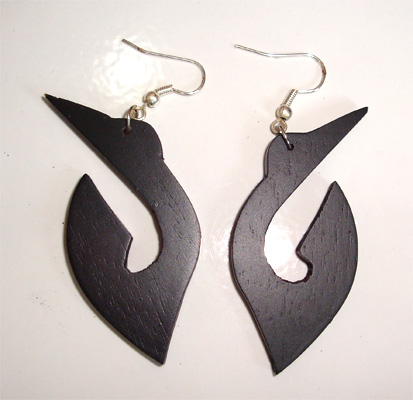 Wooden Plain Earring