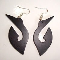 Wooden Plain Earring