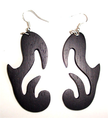 Wooden Plain Earring