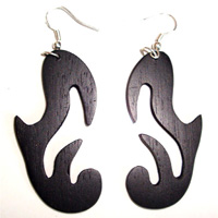 Wooden Plain Earring