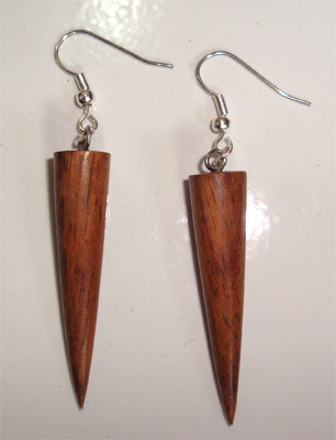 Wooden Plain Earring