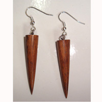 Wooden Plain Earring