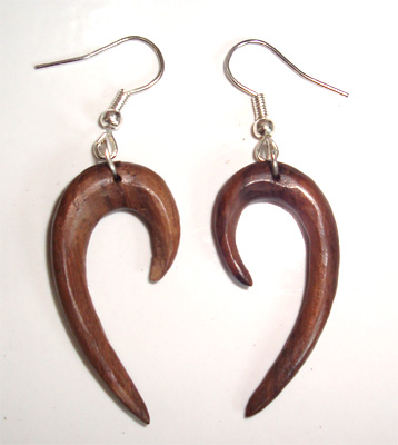 Wooden Plain Earring