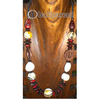 Necklace Wooden With String