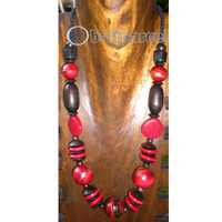 Necklace Wooden With String