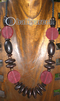 Necklace Wooden With String