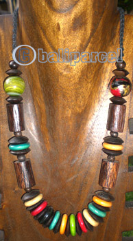 Necklace Wooden With String