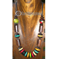Necklace Wooden With String