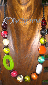 Necklace Wooden With String