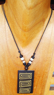 Handpainted Wooden Necklace
