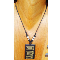 Handpainted Wooden Necklace