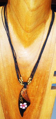 Handpainted Wooden Necklace