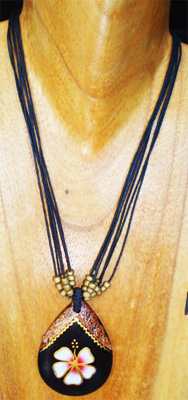 Handpainted Wooden Necklace