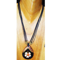 Handpainted Wooden Necklace
