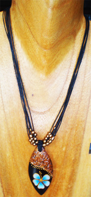 Handpainted Wooden Necklace