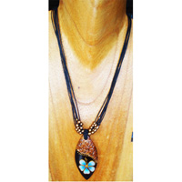Handpainted Wooden Necklace