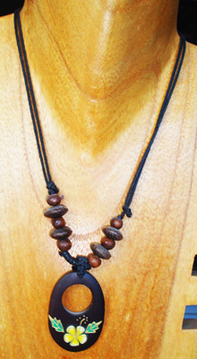 Handpainted Wooden Necklace