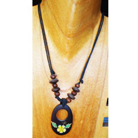 Handpainted Wooden Necklace