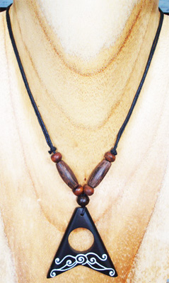 Handpainted Wooden Necklace