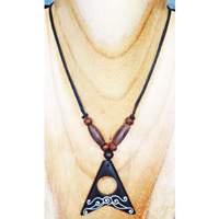 Handpainted Wooden Necklace
