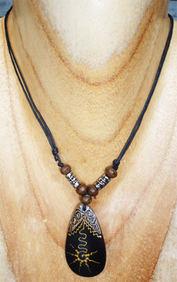 Handpainted Wooden Necklace