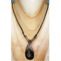 Handpainted Wooden Necklace