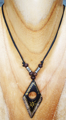 Handpainted Wooden Necklace