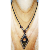 Handpainted Wooden Necklace