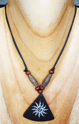 Handpainted Wooden Necklace