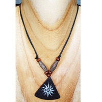 Handpainted Wooden Necklace