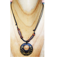 Handpainted Wooden Necklace