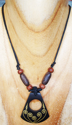 Handpainted Wooden Necklace