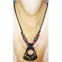 Handpainted Wooden Necklace