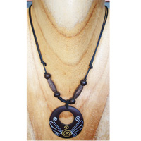 Handpainted Wooden Necklace