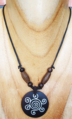 Handpainted Wooden Necklace