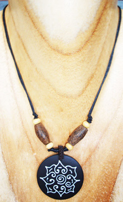 Handpainted Wooden Necklace
