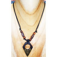 Handpainted Wooden Necklace