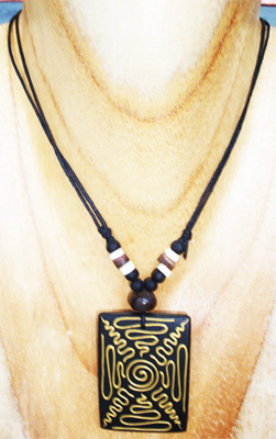 Handpainted Wooden Necklace