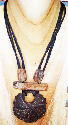 Plain Wooden Coconut Necklace