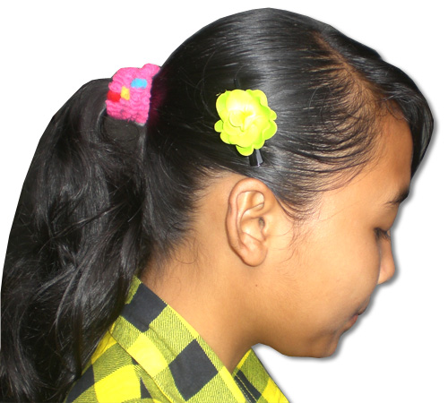 Hibiscus Hair Clip Bali, Handmade From Sponge