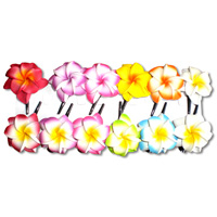 Hibiscus Hair Clip Bali, Handmade From Sponge
