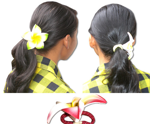 Hibiscus Hair Clip Bali, Handmade From Sponge