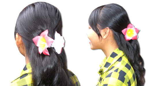 Hibiscus Hair Clip Bali, Handmade From Sponge