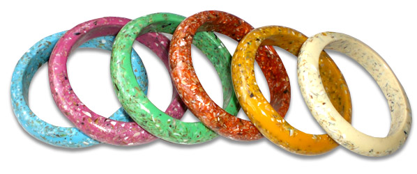 Bangel Resin Inlaid With Shell