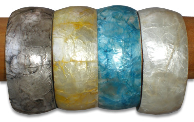 Bangel Resin Inlaid With Shell