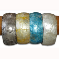 Bangel Resin Inlaid With Shell
