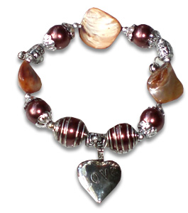 Bracelet Shell And Stainless 