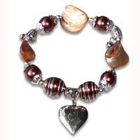 Bracelet Shell And Stainless 
